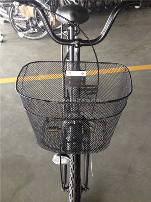 Acessível Cor preta de velocidade única 26 polegadas 28 polegadas Ladies City Bike com estrutura de aço
