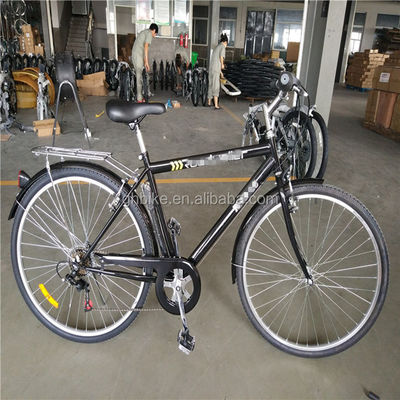 Bicicleta híbrida para adultos 700C 6 velocidades Lady City Cruiser Bicicleta com peso bruto de 17 kg