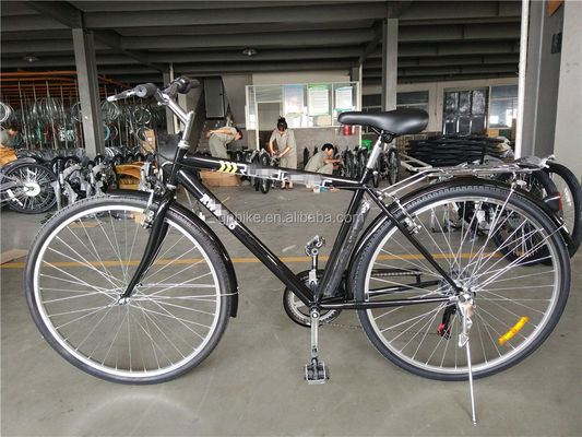 Bicicleta híbrida para adultos 700C 6 velocidades Lady City Cruiser Bicicleta com peso bruto de 17 kg