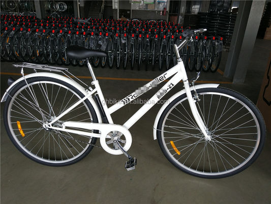 Bicicleta híbrida para adultos 700C 6 velocidades Lady City Cruiser Bicicleta com peso bruto de 17 kg