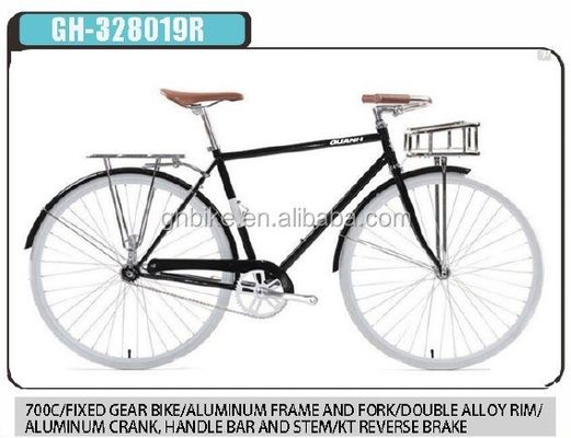 Passeie pela cidade sem esforço nesta bicicleta de três velocidades com cesta