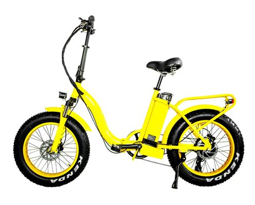 Bateria de lítio de 48V 21AH 1000W 50KM/H UL2849 Mulheres Mulheres Customizado Elétrico Fat pneu de neve bicicleta dobrável