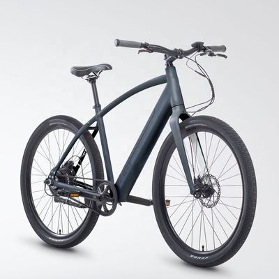 Single Speed 700C CE OEM CPSC 36V 350W Alumínio Frame City Bike Elétrico para Homens Adultos