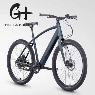 Single Speed 700C CE OEM CPSC 36V 350W Alumínio Frame City Bike Elétrico para Homens Adultos