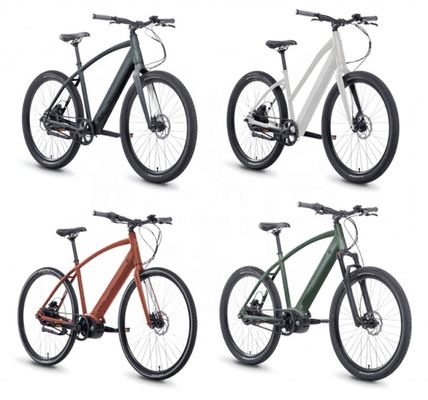 Single Speed 700C CE OEM CPSC 36V 350W Alumínio Frame City Bike Elétrico para Homens Adultos