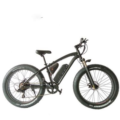 26&quot; 1000W 48V bateria de lítio 14AH pneu elétrico de gordura bicicleta de montanha com 7 velocidades