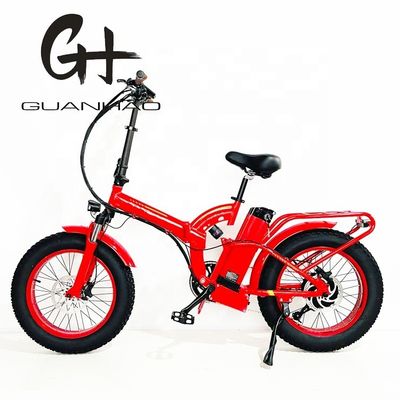 Largura do pneu 20*4&quot; 48V 21ah Bateria de lítio 1000W Elétrica Full Suspensão Folding Bike