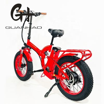 Largura do pneu 20*4&quot; 48V 21ah Bateria de lítio 1000W Elétrica Full Suspensão Folding Bike