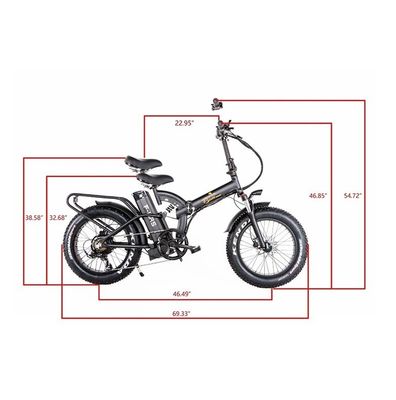 48V*21AH 20 polegadas de suspensão completa Cores de camuflagem 1000W pneu dobrável de gordura bicicleta elétrica com estante traseiro