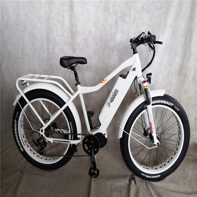 Shimano 7 Speed 1000W Mid Drive Motor Electric Bike 26 polegadas para 2023 Fat Tire E Bikes