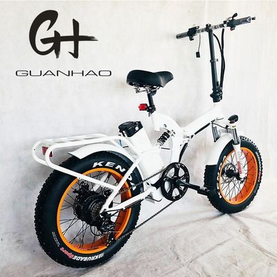 20&quot; Full Suspension Electric Snow Bike com bateria de 48V 21AH e motor traseiro Bafang de 1000W