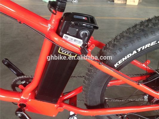 Quadro de liga de alumínio 26 polegadas 7 velocidades pneu de gordura bicicleta cruzeiro elétrico com bateria de lítio