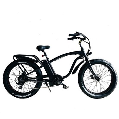 26&quot; 1000W Bafang Motor traseiro Pneus gordos Cargo Elétrico Beach Cruiser Bike com bateria de lítio de 48V 21AH