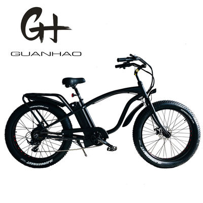 26&quot; 1000W Bafang Motor traseiro Pneus gordos Cargo Elétrico Beach Cruiser Bike com bateria de lítio de 48V 21AH