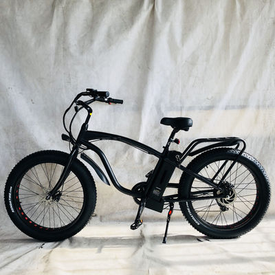 26&quot; 1000W Bafang Motor traseiro Pneus gordos Cargo Elétrico Beach Cruiser Bike com bateria de lítio de 48V 21AH