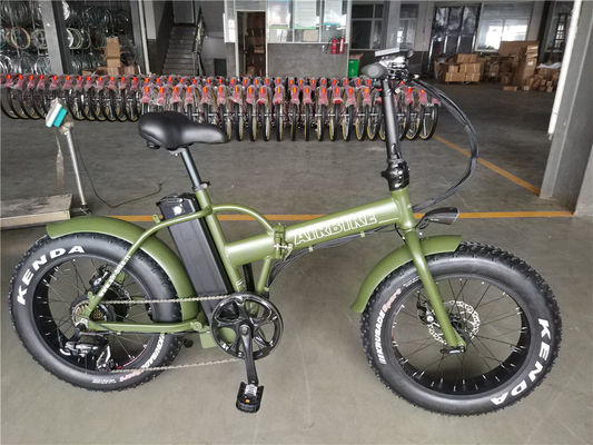 20 polegadas 48V 500W 750W 1000W bicicleta elétrica dobrável com pneu gordo velocidade máxima 30-50Km / h