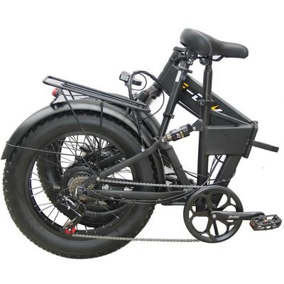 20&quot; Suspensão Completa Neve 500W 14AH 4,0 Fat Pneus Elétrico Bateria Escondida Bicicleta dobrável