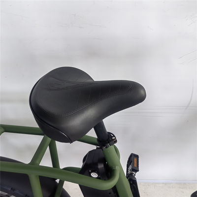 1000W 48V 34A Folding Frame Electric Cargo Bike com 20 polegadas de pneus gordos e porta traseira