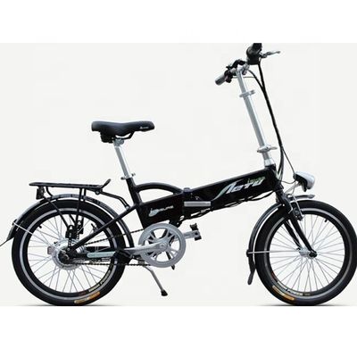 16&quot; Mini Folding Bike com 24V 250W Motor e 10AH Lithium Battery Gears Single Speed