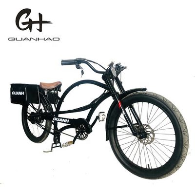 750W 48V 118AH 24&quot; 3.0 Pneus Single Speed 45KM/H Dual Battery Electric Chopper Bike
