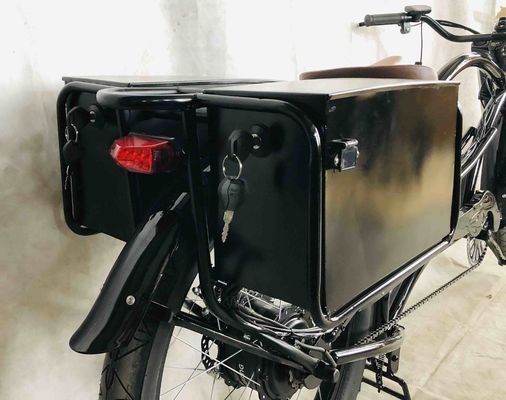 750W 48V 118AH 24&quot; 3.0 Pneus Single Speed 45KM/H Dual Battery Electric Chopper Bike