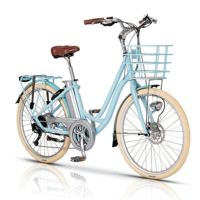 Velocidade máxima 45KM/H 48V500W 14AH 7 Velocidades Alumínio Frame Disc Brake Electric Hybrid Bike