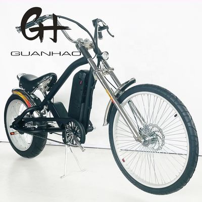 24&quot;-20&quot; 48V500W 40KM/H Single Speed Adult Chopper Bicicleta Elétrica com e Pedal Ordinário