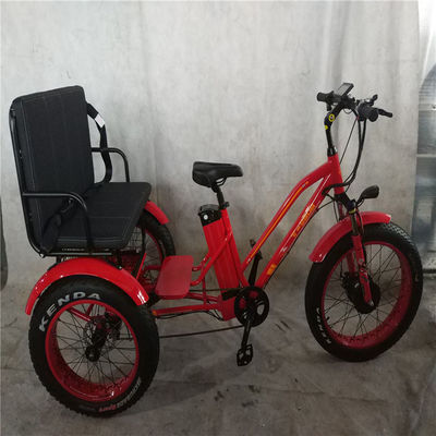 US Fat Tire Triciclo elétrico de passageiros com motor Bafang de 1000W e pedal de alumínio