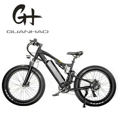Pneus de 4 polegadas de tamanho 48V 1000W 50KM/H Suspensão completa 21AH Bicicleta Elétrica de Montanha E-Bikes