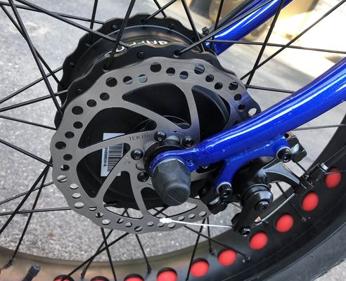 Frenagem Tektro Disco Frenagem 24 polegadas Pneus gordos Adultos 3 rodas 48V1000W bicicleta de carga elétrica