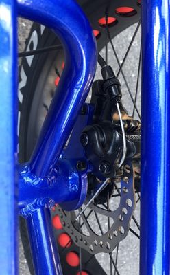 Frenagem Tektro Disco Frenagem 24 polegadas Pneus gordos Adultos 3 rodas 48V1000W bicicleta de carga elétrica