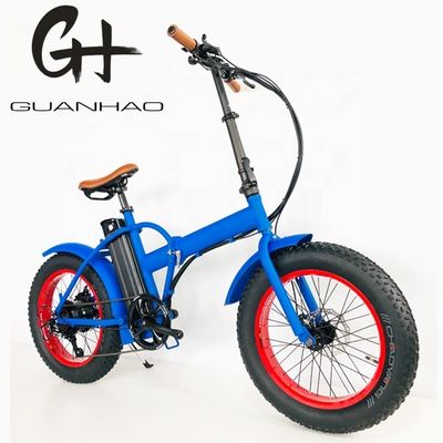 Compacto de 20 polegadas 500W 48V 14AH 28MPH Elétrico Bike dobrável Gordura pneu dobrável bicicleta elétrica neve EBIKE