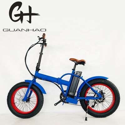 Compacto de 20 polegadas 500W 48V 14AH 28MPH Elétrico Bike dobrável Gordura pneu dobrável bicicleta elétrica neve EBIKE
