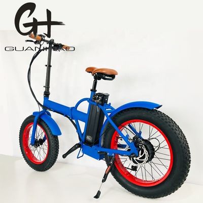 Compacto de 20 polegadas 500W 48V 14AH 28MPH Elétrico Bike dobrável Gordura pneu dobrável bicicleta elétrica neve EBIKE