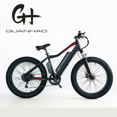 Pneus gordos de 26 polegadas 500W Pneus elétricos de neve Bicicleta elétrica com bateria de lítio potente