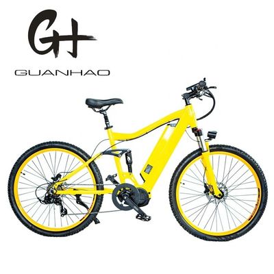 26&quot; 2.20 Electric Mountain Bike com Alumínio Frame Full Suspensão e Bafang BBS02 G510 1000W Mid Drive