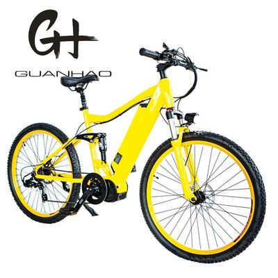 26&quot; 2.20 Electric Mountain Bike com Alumínio Frame Full Suspensão e Bafang BBS02 G510 1000W Mid Drive