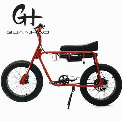 Freio de disco 20 polegadas 750w 1000w Bateria dupla Pneus elétricos gordos Mountain Bike Vintage 2 assentos Beach Cruiser Max 50KM/H e-bike