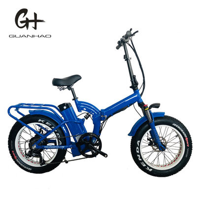 Bicicleta elétrica de pneus de neve de 20 polegadas com motor de eixo traseiro de 750W e bateria de lítio de 48V30AH