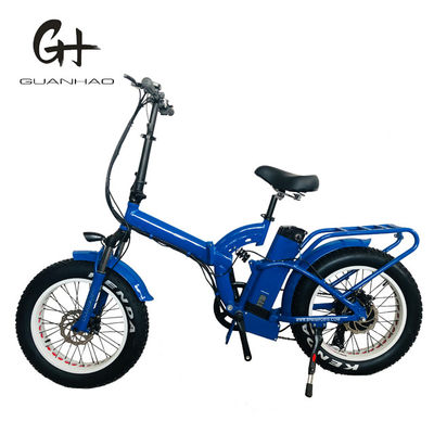 Bicicleta elétrica de pneus de neve de 20 polegadas com motor de eixo traseiro de 750W e bateria de lítio de 48V30AH
