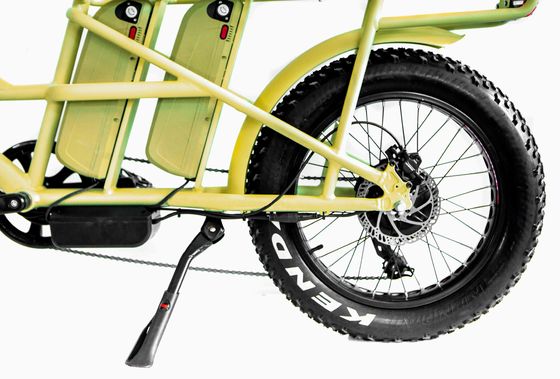 Quadro de liga de alumínio 48V34AH 1000W Ebikes de pneus gordos com duas baterias e dois cestos