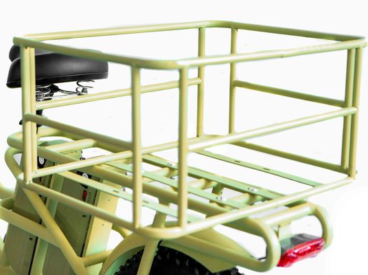 Quadro de liga de alumínio 48V34AH 1000W Ebikes de pneus gordos com duas baterias e dois cestos