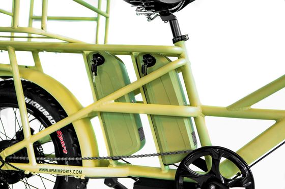 Quadro de liga de alumínio 48V34AH 1000W Ebikes de pneus gordos com duas baterias e dois cestos