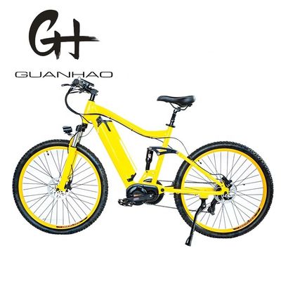 26&quot; 2.20 Electric Mountain Bike com Alumínio Frame Full Suspensão e Bafang BBS02 G510 1000W Mid Drive