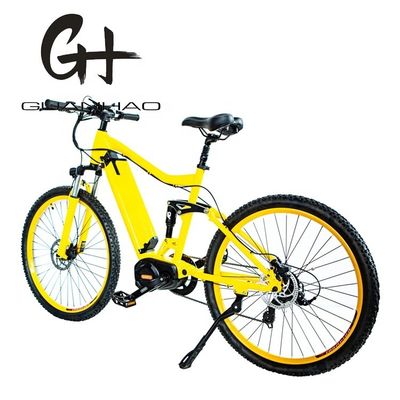 26&quot; 2.20 Electric Mountain Bike com Alumínio Frame Full Suspensão e Bafang BBS02 G510 1000W Mid Drive