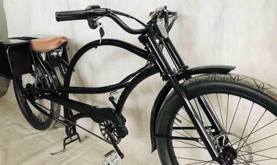 40AH Bateria Long Range Electric Chopper Bicicleta com fonte de alimentação de 48V e bateria dupla