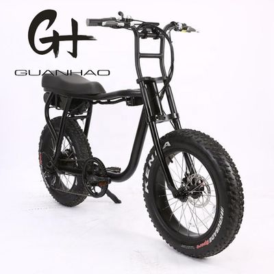 Estilo 20 &quot;48V 500W Motor traseiro sem escova roda 4.0 pneu gordo Elétrico City Chopper Bike