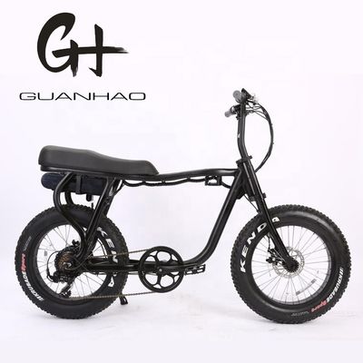 Estilo 20 &quot;48V 500W Motor traseiro sem escova roda 4.0 pneu gordo Elétrico City Chopper Bike