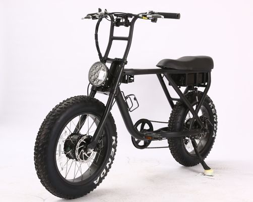 Estilo 20 &quot;48V 500W Motor traseiro sem escova roda 4.0 pneu gordo Elétrico City Chopper Bike