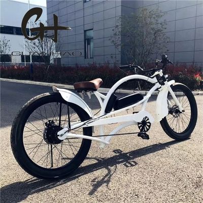 Velocidade única 750W 28MPH 48V 17AH 24inch 3.0 Chopper pneu bicicleta elétrica Beach Cruiser